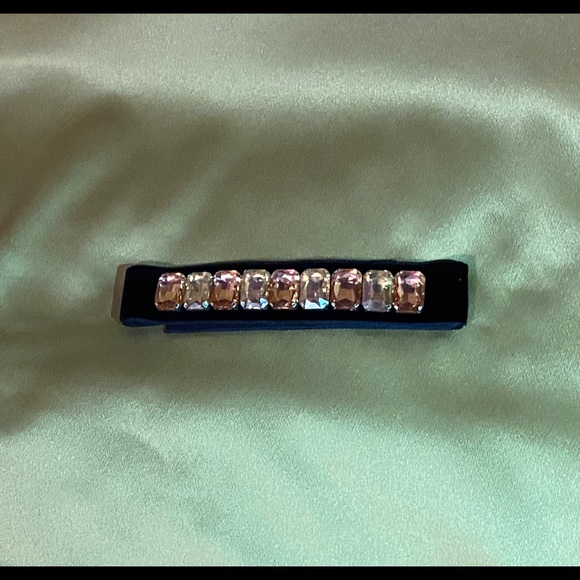 Handmade Black Velvet Rhinestones Chocker - Picture 3 of 4